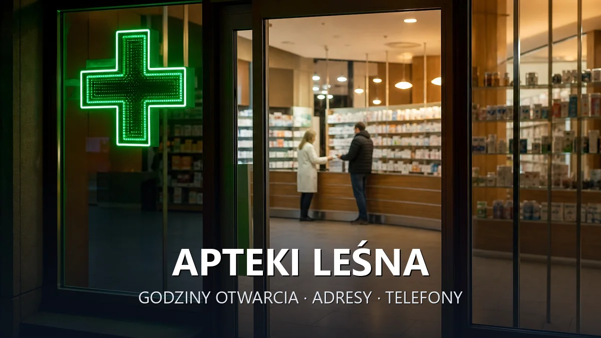 Apteki Leśna, gmina Lipowa, powiat żywiecki - adresy, telefony, godziny otwarcia