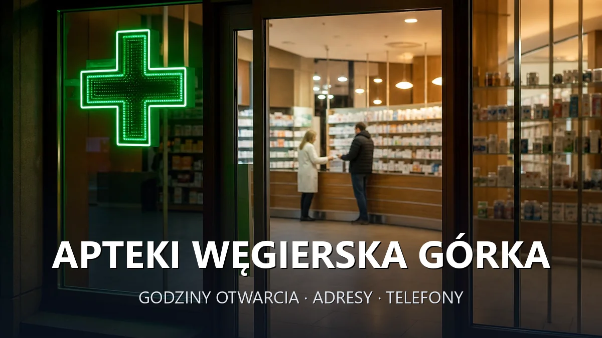 Apteki Węgierska Górka, powiat żywiecki - adresy, telefony, godziny otwarcia