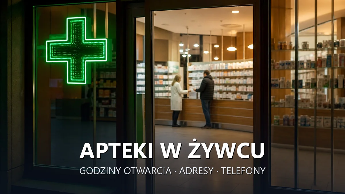 Apteki w Żywcu - godziny otwarcia i dyżury