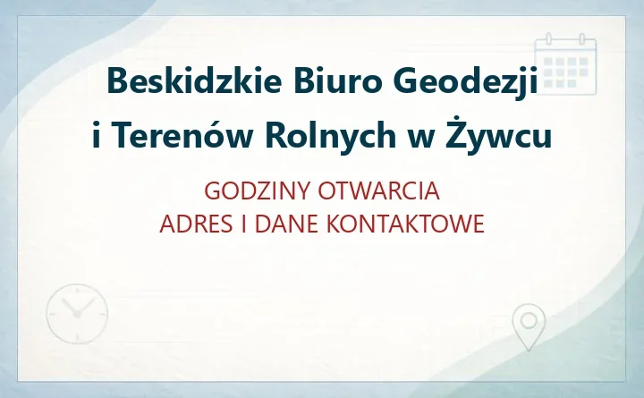Beskidzkie Biuro Geodezji i Terenów Rolnych w Żywcu - Biuletyn Informacji Publicznej