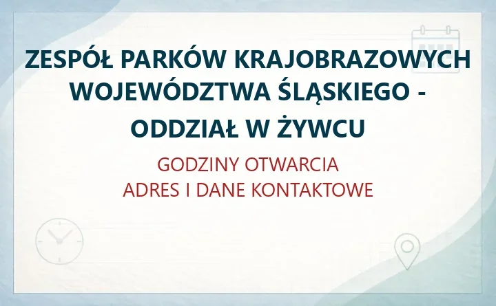 Zespół Parków Krajobrazowych Województwa Śląskiego - Oddział w Żywcu - Oddział w Żywcu | Zespół Parków Krajobrazowych Województwa Śląskiego