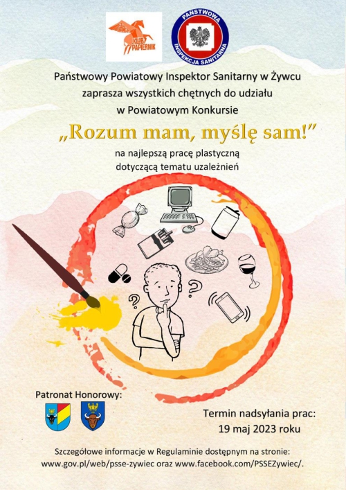 POWIATOWY KONKURS PLASTYCZNY „ROZUM MAM, MYŚLĘ SAM!”