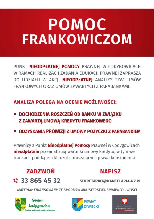 BEZPŁATNA POMOC DLA FRANKOWICZÓW