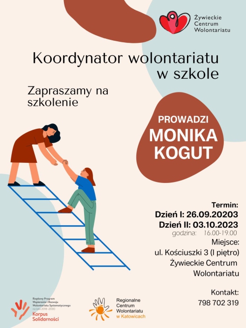 SZKOLENIE DLA KOORDYNATORÓW WOLONTARIATU W SZKOLE