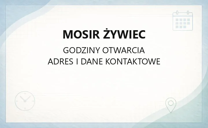 Miejski Ośrodek Sportu i Rekreacji w Żywcu - kontakt, godziny, informacje