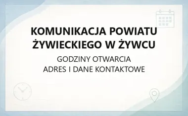 Komunikacja Powiatu Żywieckiego w Żywcu - kontakt, godziny, informacje