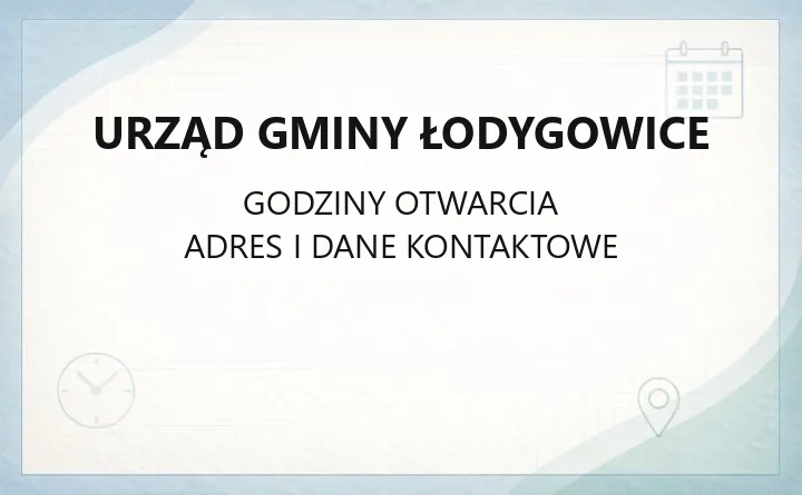 Urząd Gminy Łodygowice - kontakt, godziny i wydziały