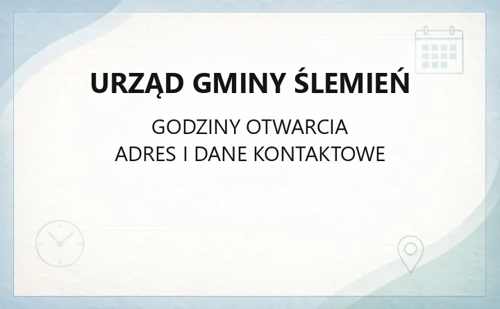 Urząd Gminy Ślemień - kontakt, godziny, wydziały, ePUAP