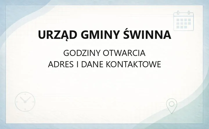 Urząd Gminy Świnna - kontakt, godziny i najważniejsze sprawy
