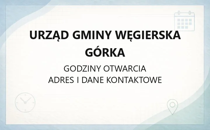 Urząd Gminy Węgierska Górka - kontakt, referaty, godziny dyżuru