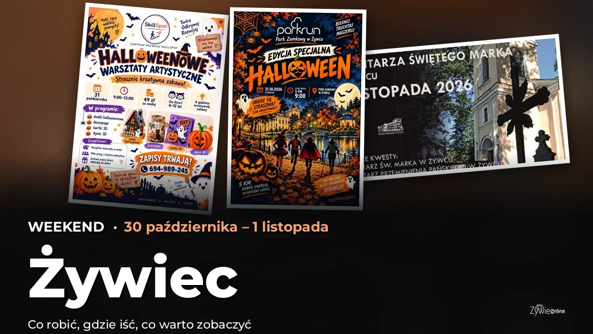 Co robić w weekend w Żywcu? Wydarzenia 30 października–1 listopada – okładka przeglądu weekendowego