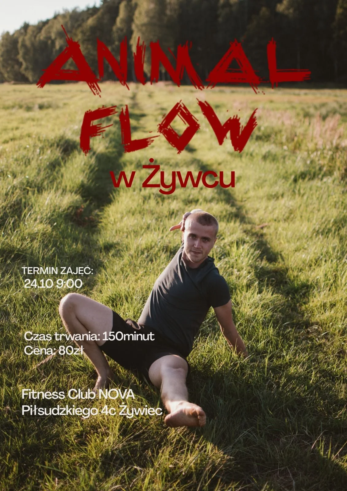 Grafika promocyjna wydarzenia Flow Zabawa: warsztaty ruchowe