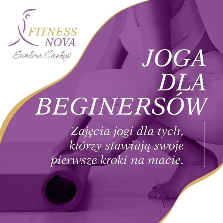 Grafika promocyjna wydarzenia Joga dla Beginersów — przedświąteczny relaks