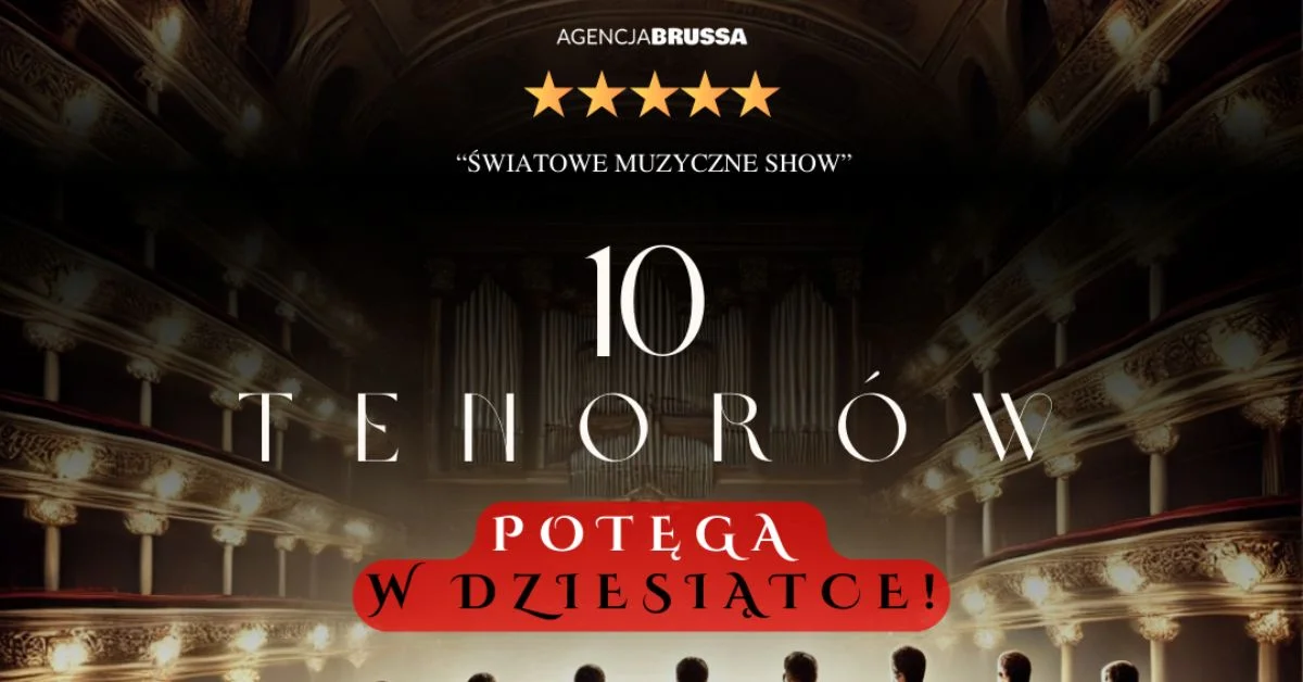 Grafika promocyjna wydarzenia Koncert 10 Tenorów w Żywcu z okazji Dnia Matki