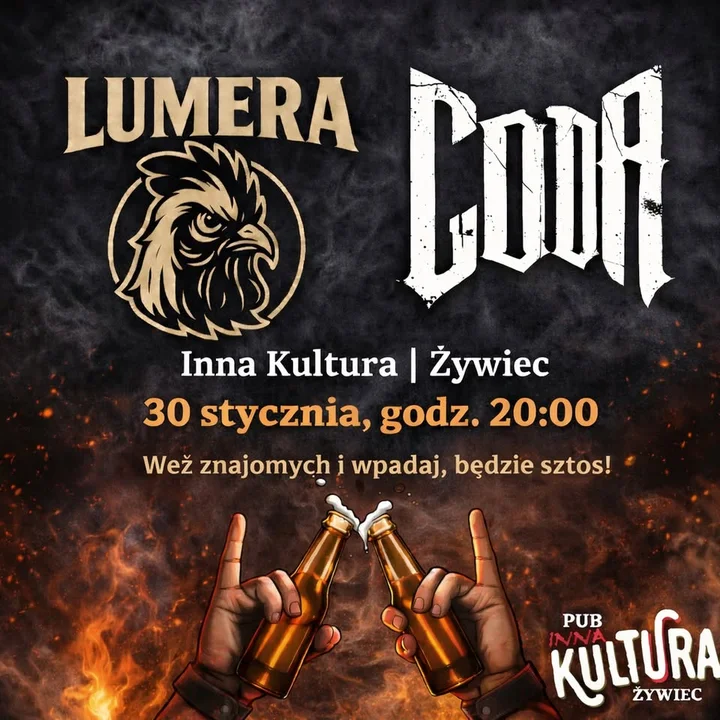 Grafika promocyjna wydarzenia Koncert Inna Kultura w Żywcu