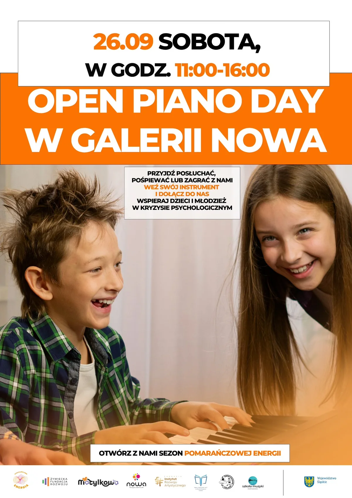 Grafika promocyjna wydarzenia Open Piano Day: wspólne granie