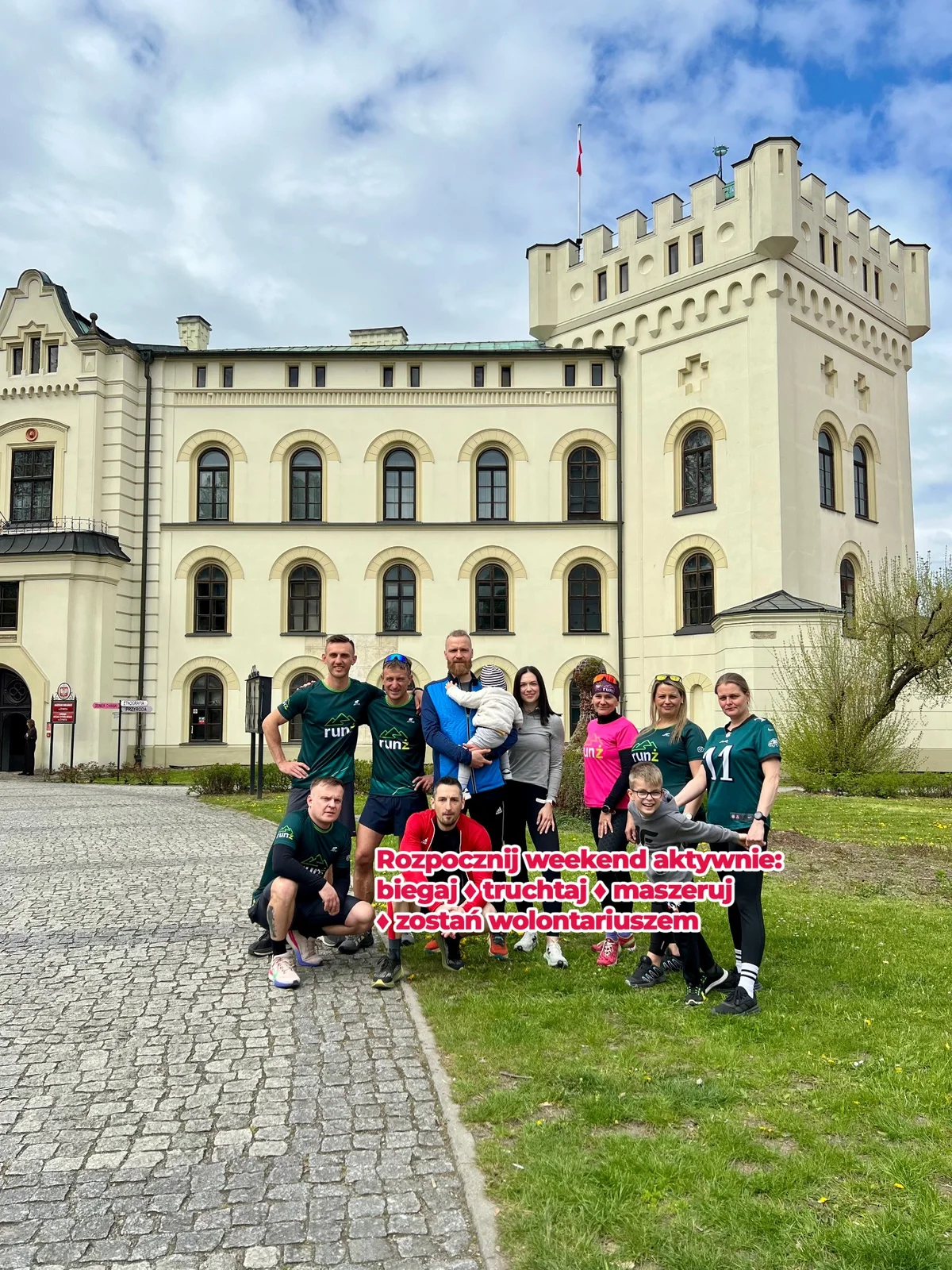 Grafika promocyjna wydarzenia Pierwszy parkrun Park Zamkowy w Żywcu – bezpłatne 5 km w sobotni poranek