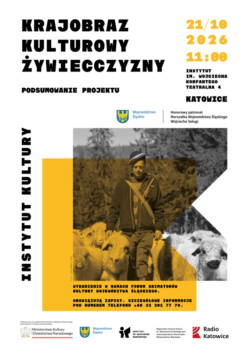Grafika promocyjna wydarzenia Podsumowanie projektu „Krajobraz kulturowy Żywiecczyzny”