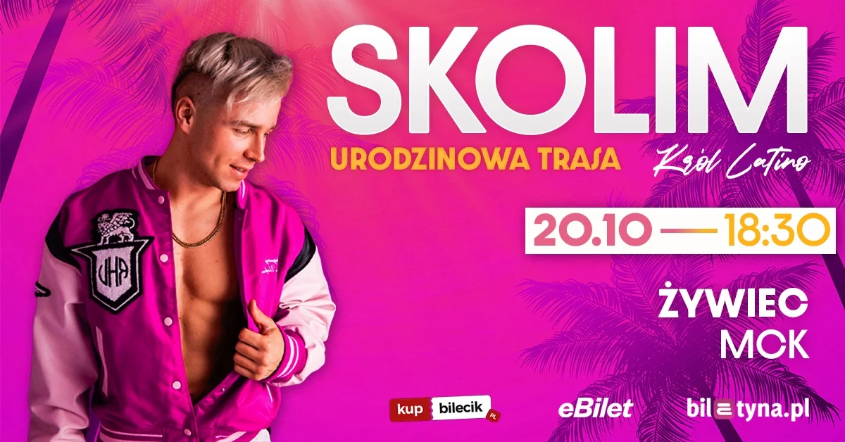 Grafika promocyjna wydarzenia SKOLIM | ŻYWIEC – koncert urodzinowy