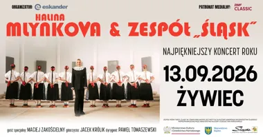 HALINA MLYNKOVA & Zespół Pieśni i Tańca „Śląsk” – koncert w Żywcu