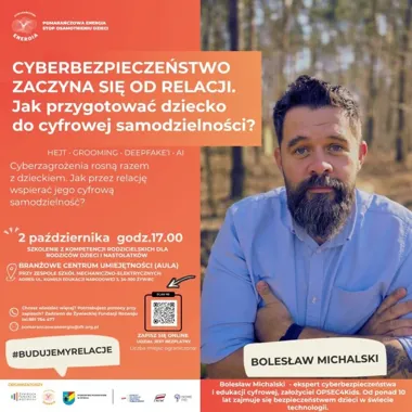 Grafika promocyjna wydarzenia Jak przygotować dziecko do cyfrowej samodzielności
