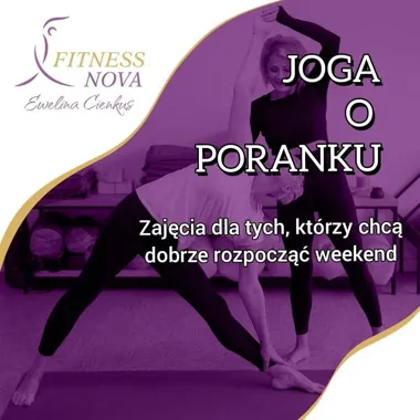 Grafika promocyjna wydarzenia Joga o poranku. Praktyka dla miednicy w Żywcu