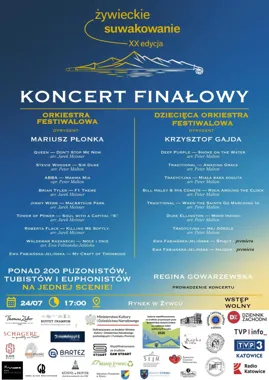 Grafika promocyjna wydarzenia Koncert Finałowy na Rynku w Żywcu