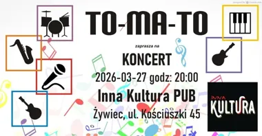 Grafika promocyjna wydarzenia Koncert w Inna Kultura PUB, Żywiec — 27 marca 2026