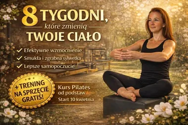 Grafika promocyjna wydarzenia Kurs pilates na macie – od podstaw