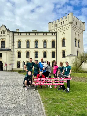Grafika promocyjna wydarzenia Pierwszy parkrun Park Zamkowy w Żywcu – bezpłatne 5 km w sobotni poranek