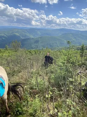 Grafika promocyjna wydarzenia Szlakiem przed siebie – Weekend w siodle w Żywcu