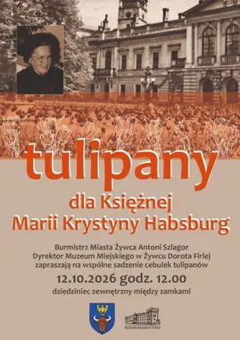 Grafika promocyjna wydarzenia Tulipany dla Księżnej Marii Krystyny Habsburg