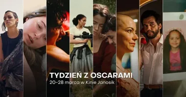 Grafika promocyjna wydarzenia TYDZIEŃ Z OSCARAMI — przegląd nominowanych filmów (20–28 marca)