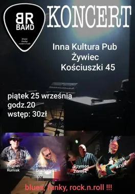 Grafika promocyjna wydarzenia Wieczór z muzyką na żywo w Żywcu