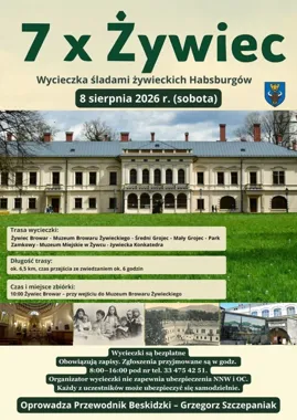 Grafika promocyjna wydarzenia Wycieczka śladami żywieckich Habsburgów