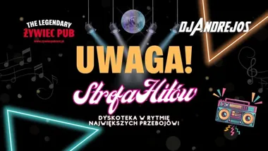 Grafika promocyjna wydarzenia Żywiecki Wehikuł Czasu w Żywcu: dyskoteka z hitami lat 80., 90. i 00.