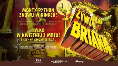 Grafika promocyjna wydarzenia Żywot Briana — odrestaurowana wersja na wielkim ekranie