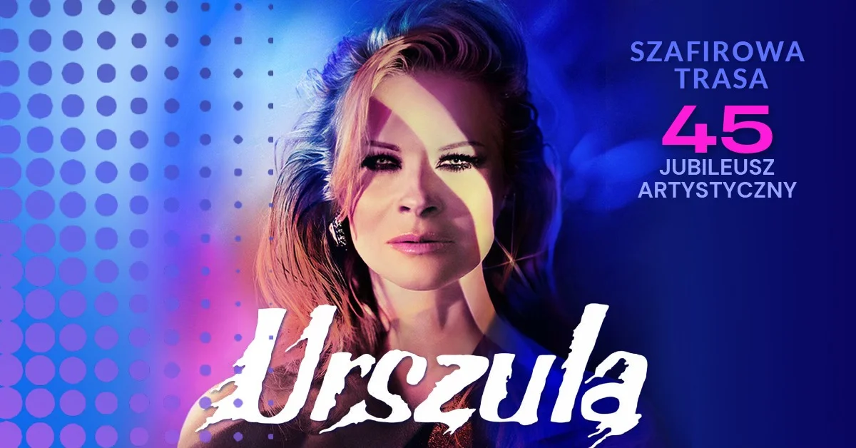 Grafika promocyjna wydarzenia Żywiec I URSZULA – Szafirowa Trasa. 45. jubileusz