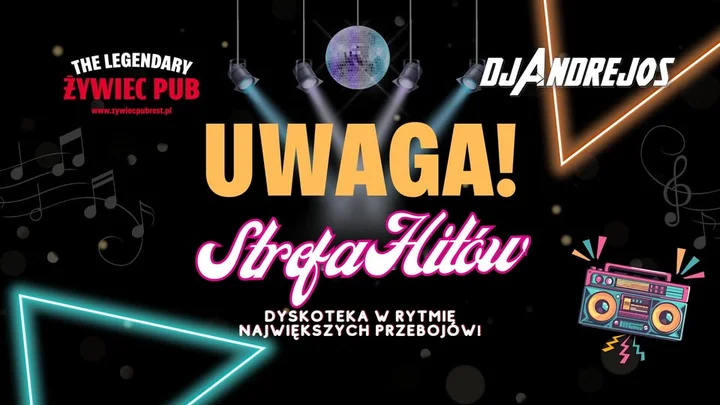 Grafika promocyjna wydarzenia Żywiecki Wehikuł czasu — gramy lata 80., 90., 00.