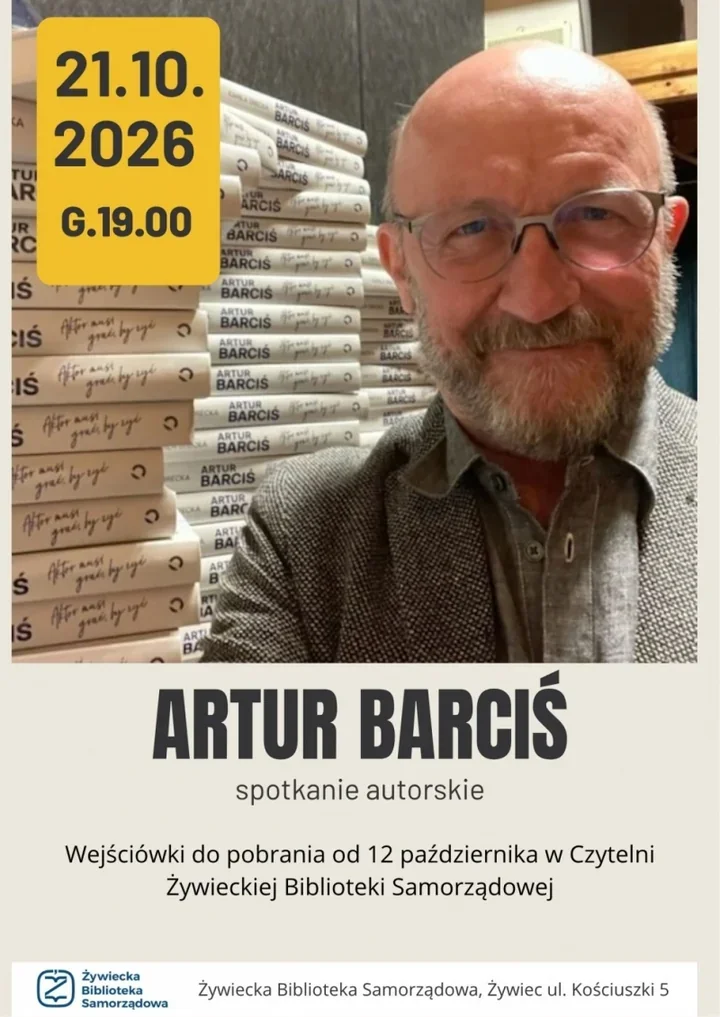 Artur Barciś odwiedzi Żywiec. Wieczór z aktorem i jego historią