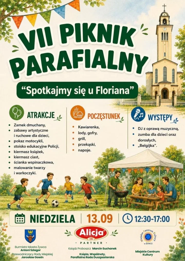 Piknik parafialny w Żywcu Zabłociu połączy zabawę z rodzinnym spotkaniem