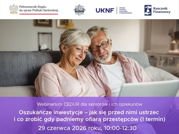 KNF ostrzega przed fałszywymi inwestycjami. Seniorzy i opiekunowie na celowniku