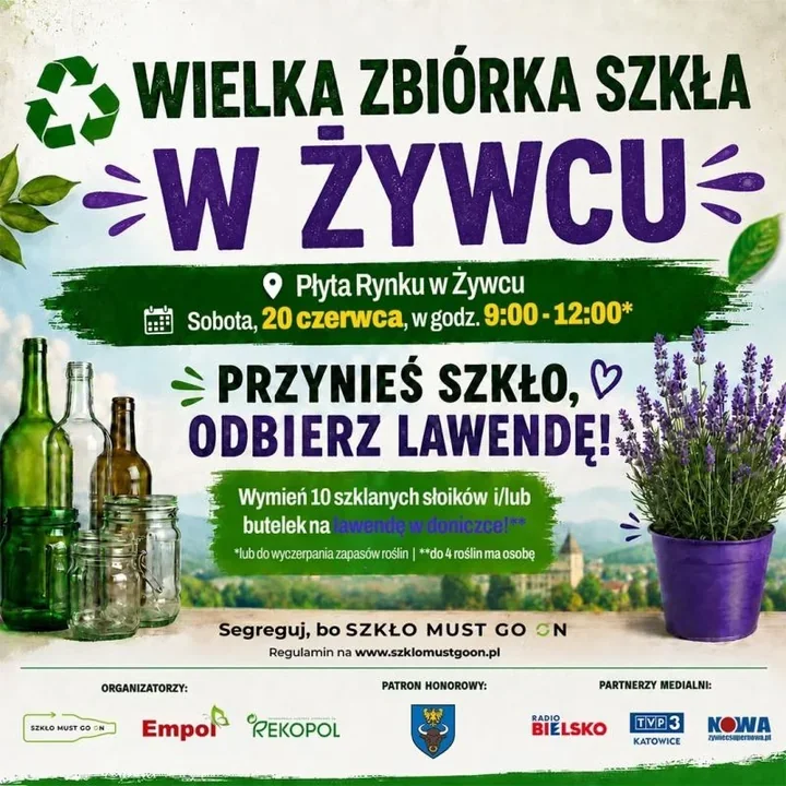 Na żywieckim rynku pokażą, jak szkło wraca do obiegu