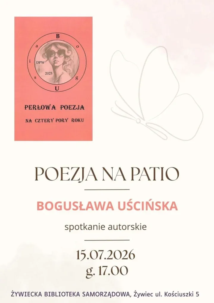 Letnie popołudnie z poezją. Bogusława Uścińska spotka się z czytelnikami