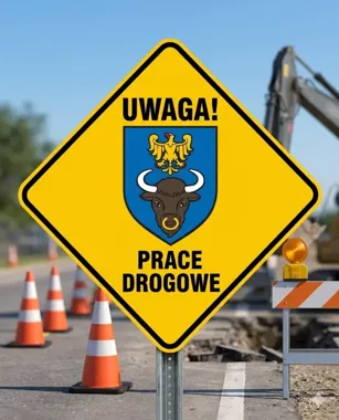 Remont ul. Zamkowej w Żywcu. Zamknięty odcinek przy dzwonnicy