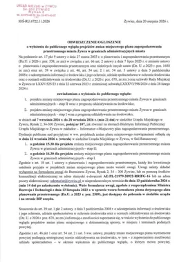 Projekty zmian planu Żywca trafią do publicznego wglądu