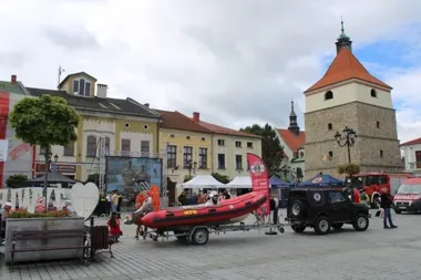 Na żywieckim Rynku ćwiczono reakcję na alarmy. Był też konkurs