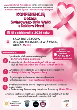 W Żywcu bezpłatne badania znamion podczas konferencji o raku piersi