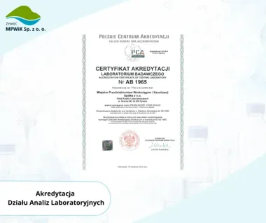 Żywieckie laboratorium z akredytacją. Badania wody i ścieków pod kontrolą