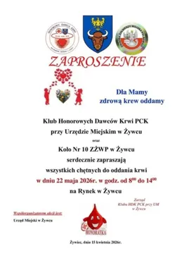 Na żywieckim Rynku oddadzą krew dla Mam przed świętem